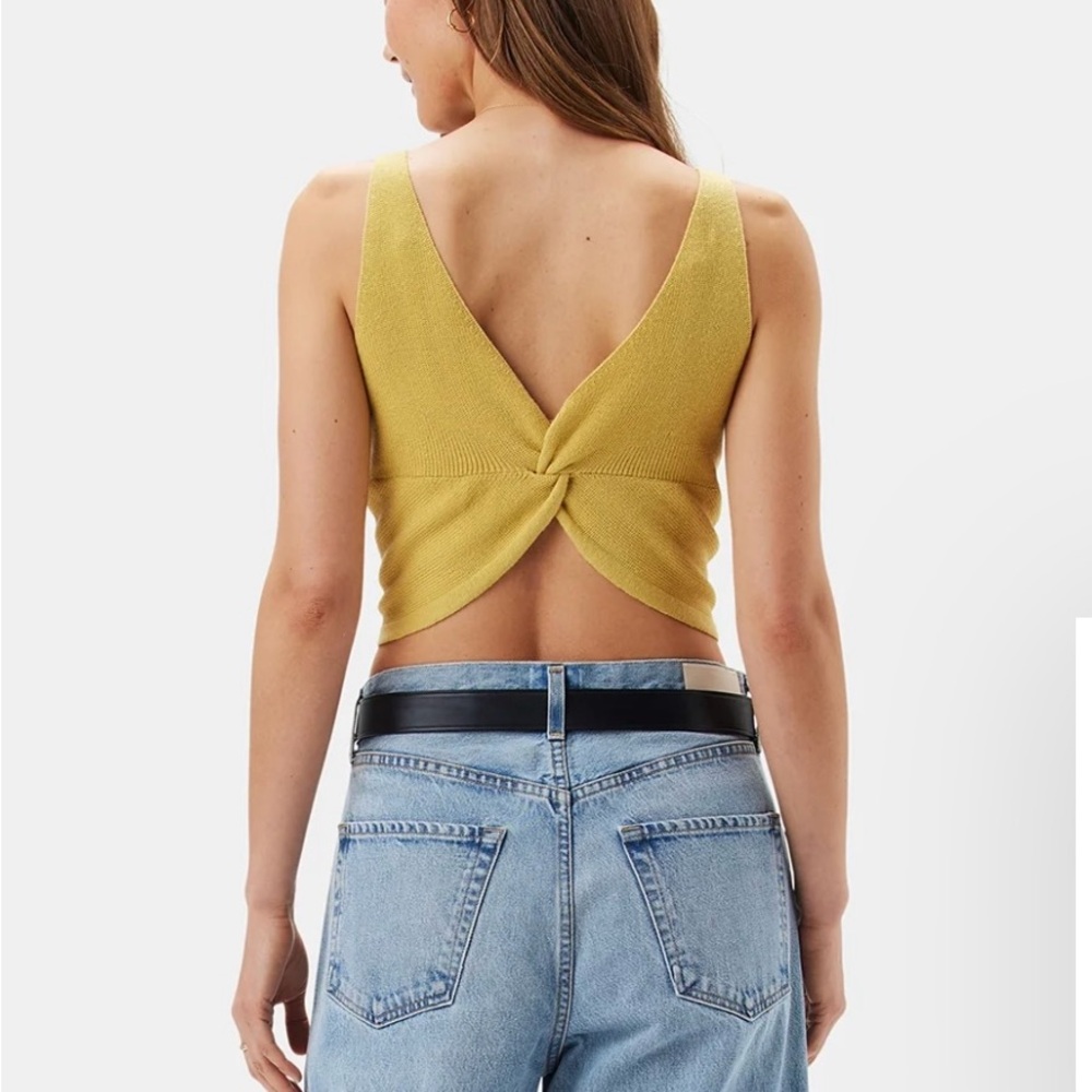 Amour Vert Finn Cropped Tank, Organic Cotton - Size L, NWT